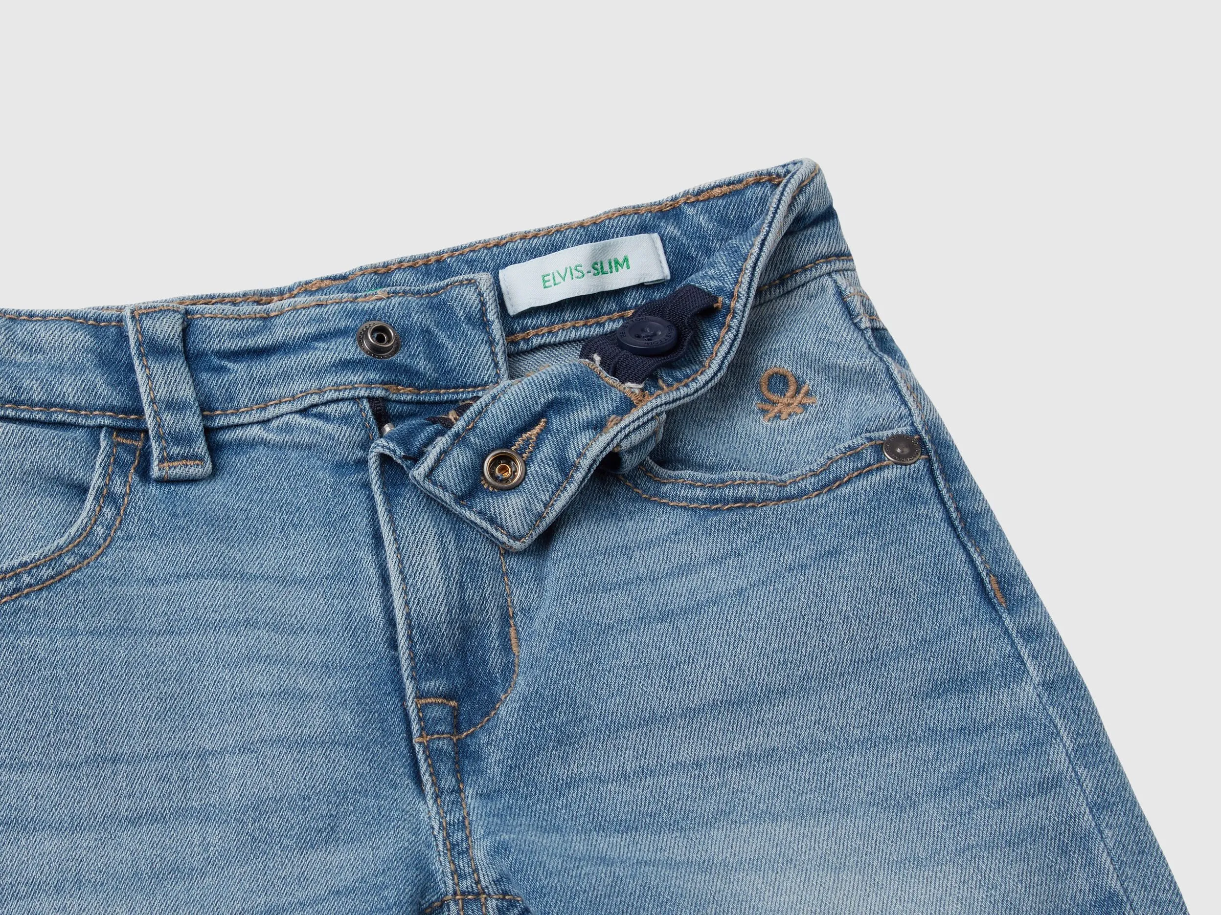 "Eco-Recycle" five-pocket jeans - Sky Blue | Benetton