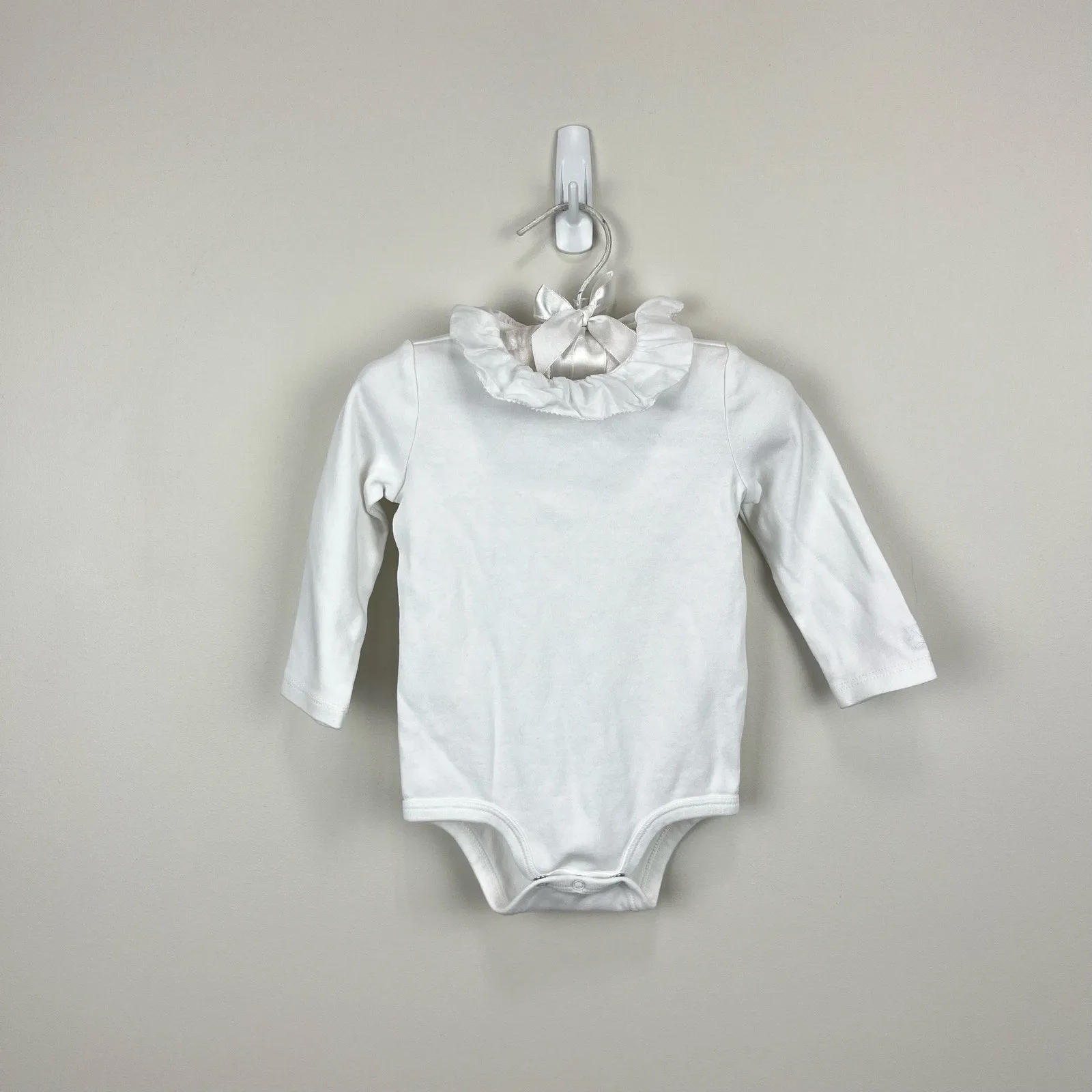 Ralph Lauren Eyelet Trim Interlock Bodysuit White 3 Months