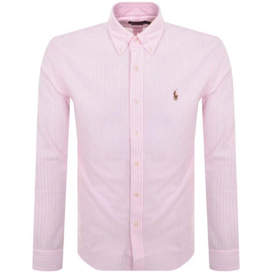 Ralph Lauren Knit Oxford Shirt Pink