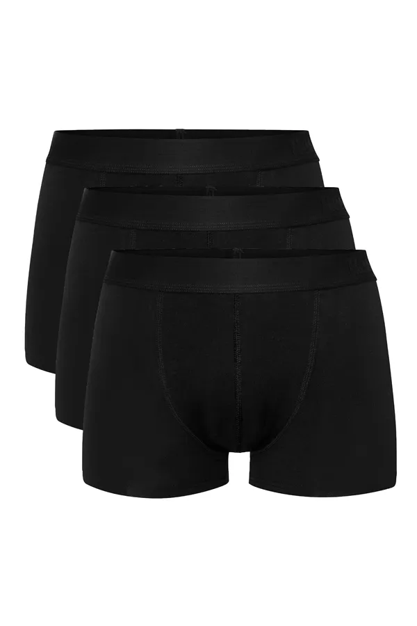 Resterds 3-pack Lyocell Trunks Black