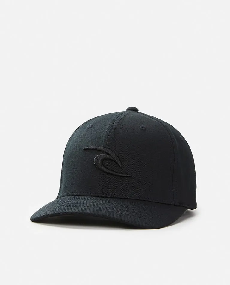 Rip Curl Tepan Flexfit Hat-Black