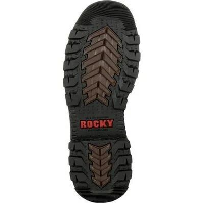 Rocky Men's Rams Horn Waterproof Composite Toe Pull On Work Boot in Dark Brown