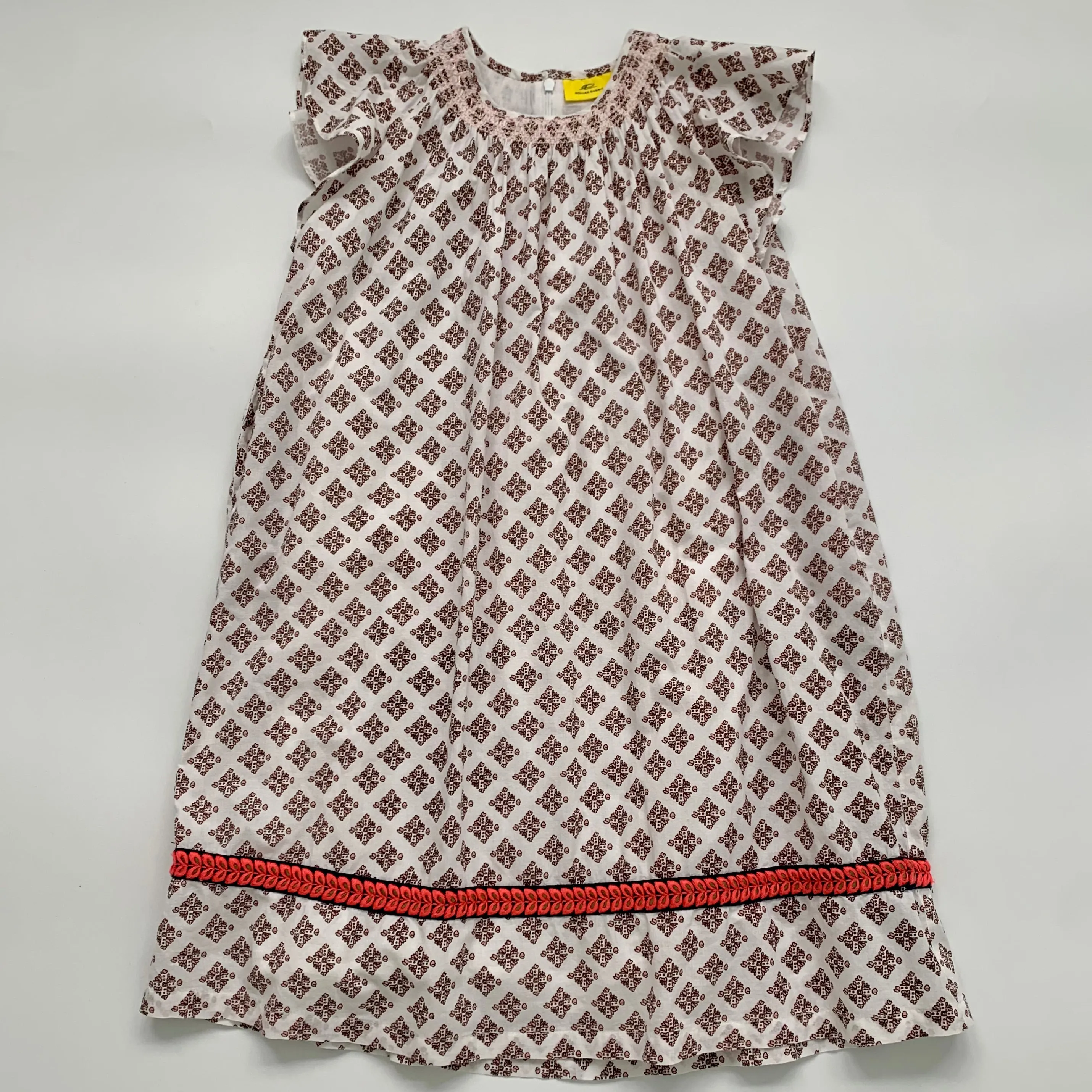 Roller Rabbit Cotton Peasant Dress With Embroidery: 10 Years