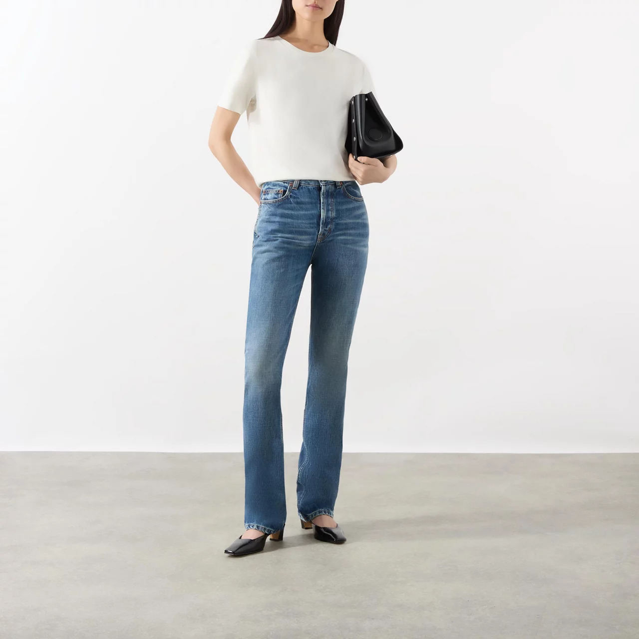 SAINT LAURENT 90s Slim-Leg Jeans - Blue