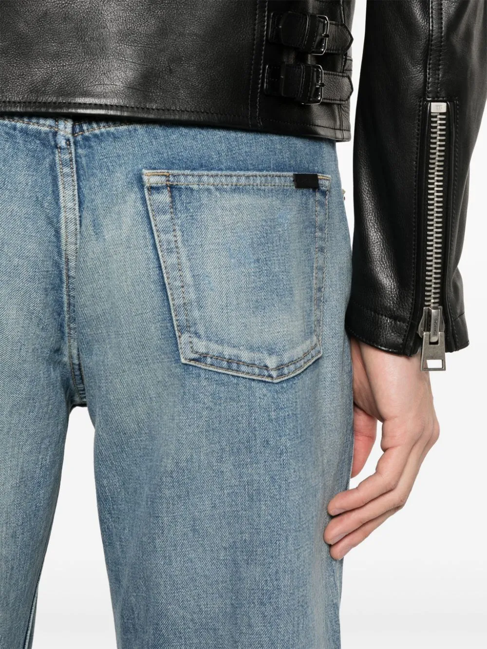 Saint Laurent    Saint Laurent Straight Leg Denim Jeans