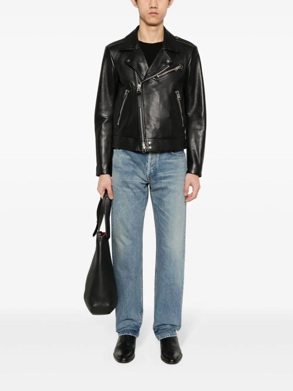 Saint Laurent    Saint Laurent Straight Leg Denim Jeans