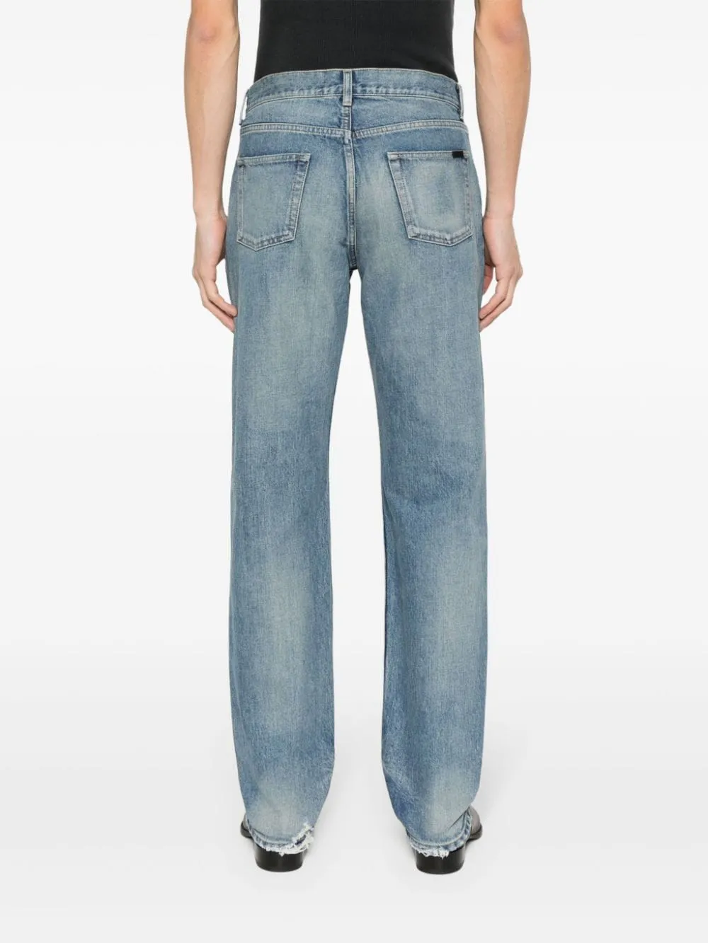 Saint Laurent    Saint Laurent Straight Leg Denim Jeans