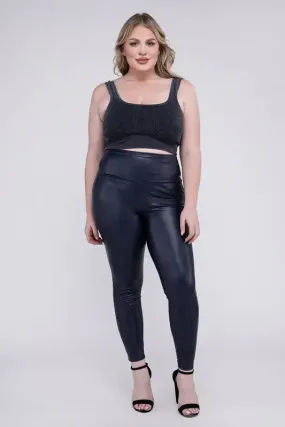 Sassy, Sleek & Chic: High-Rise Faux Leather Leggings | Marvis