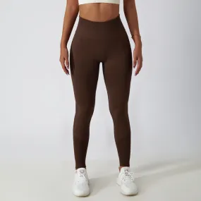 Scrunch Leggings Dark Brown