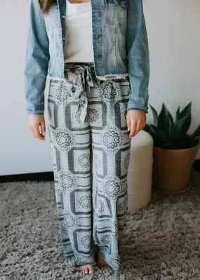 Selene Scarf Print Wide Leg Pant FINAL SALE