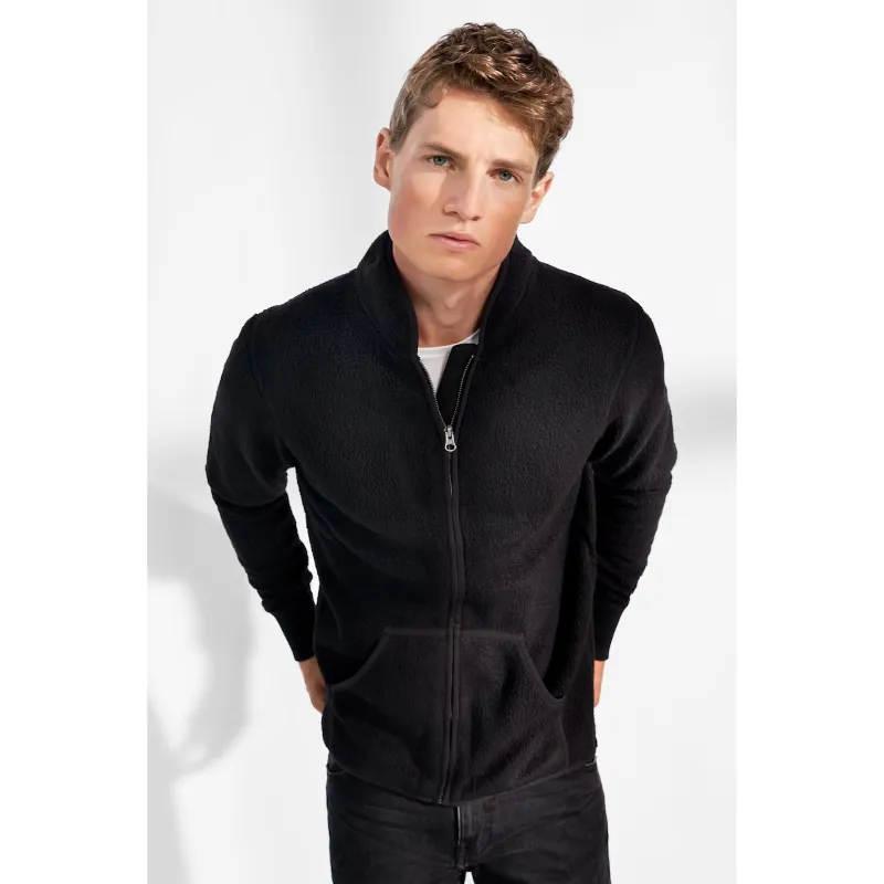 Shop Black Fleece Jacket - William Jacket