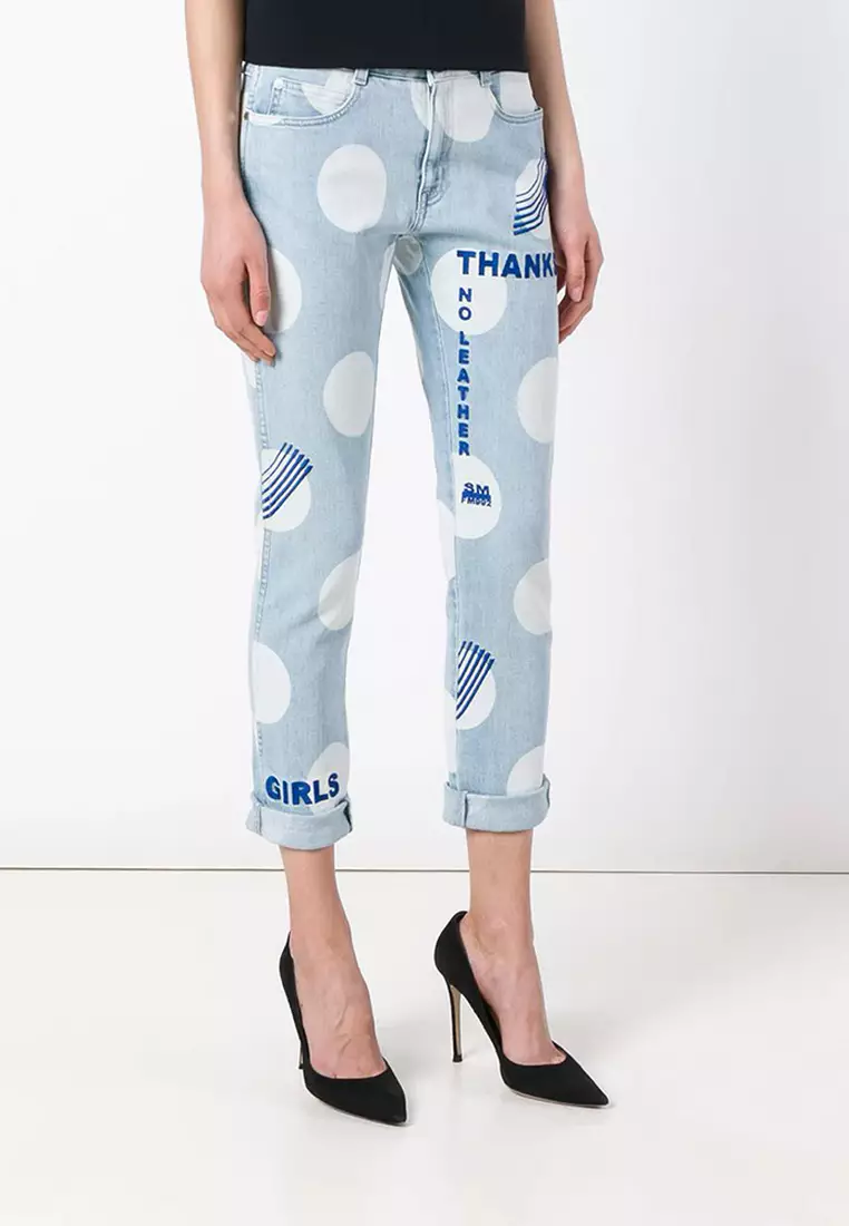 Stella Mccartney Stella Mccartney Polka Dot Jeans in Light Blue