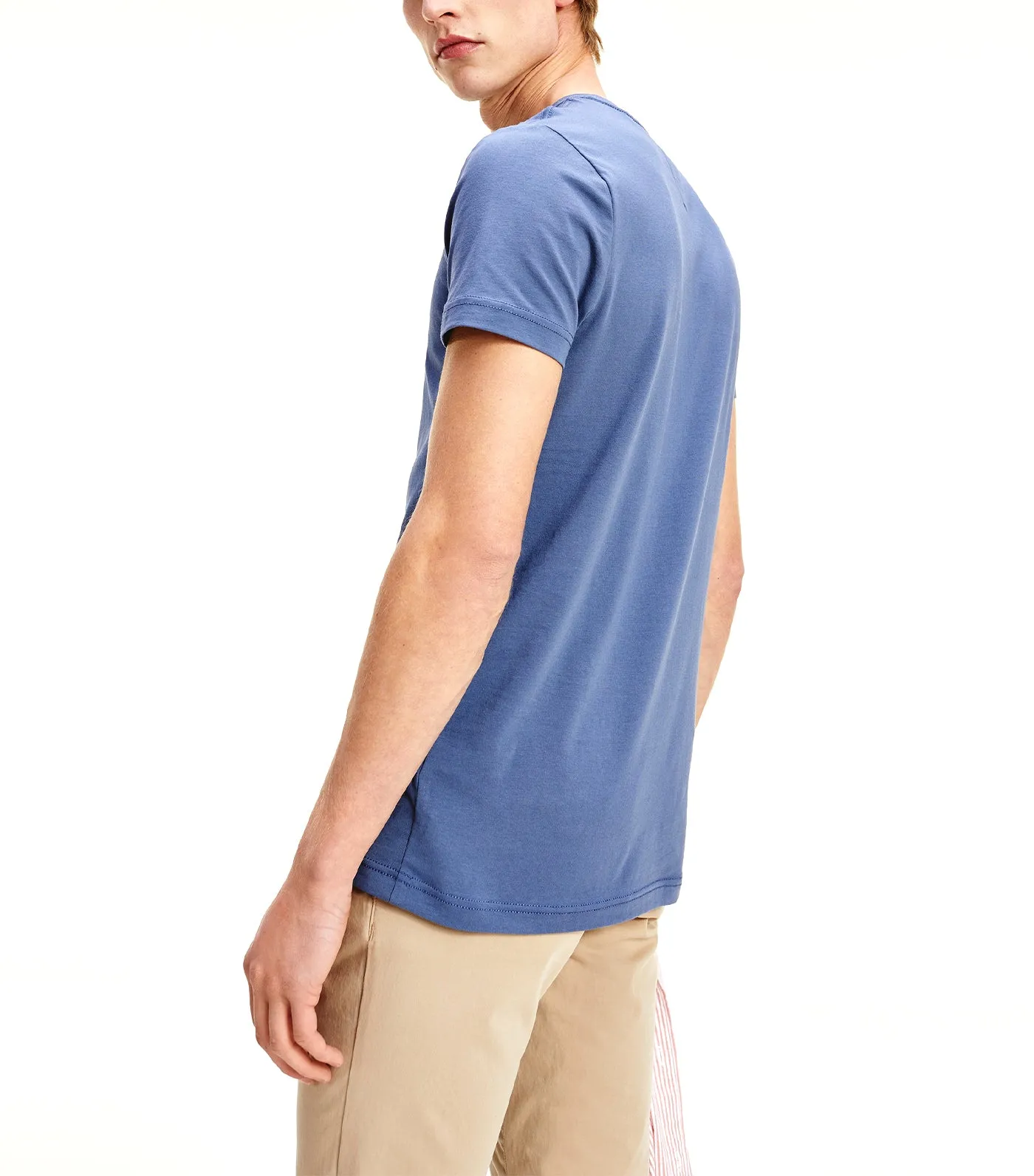 Stretch Slim Fit Tee in Faded Indigo