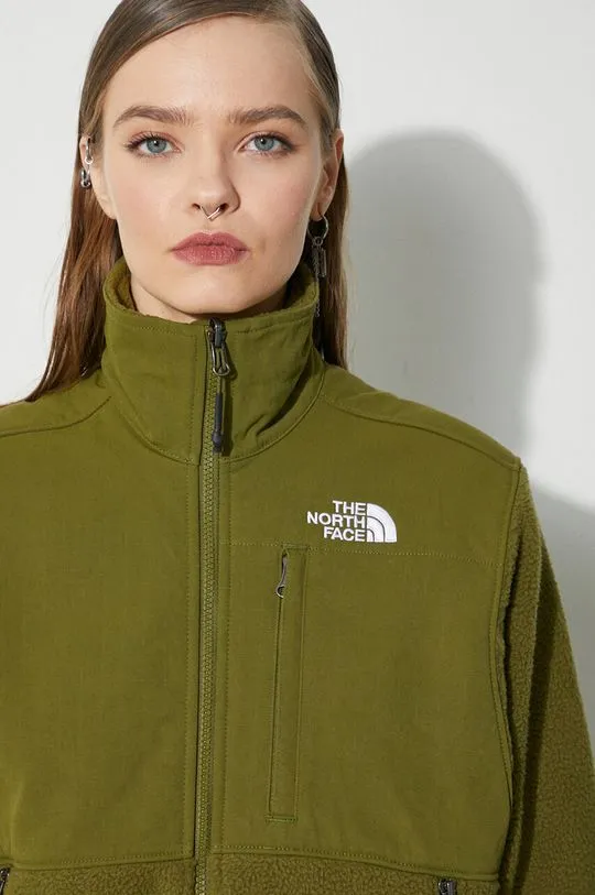 The North Face jacket W Ripstop Denali Jacket women's green color NF0A870SPIB1