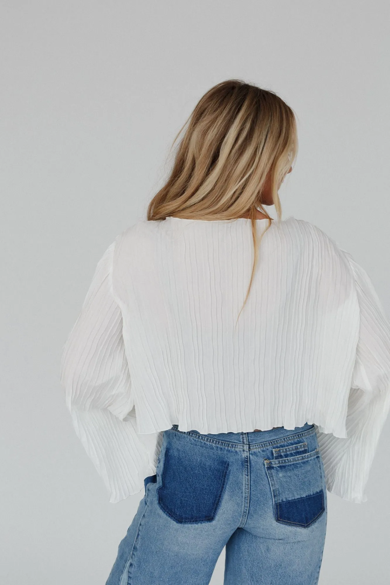 Tie The Knot Blouse Top - Cream