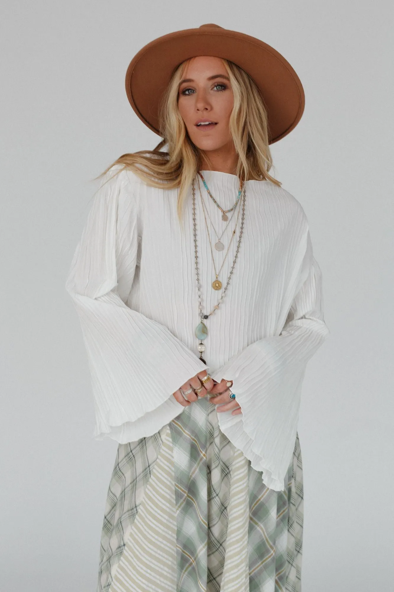 Tie The Knot Blouse Top - Cream