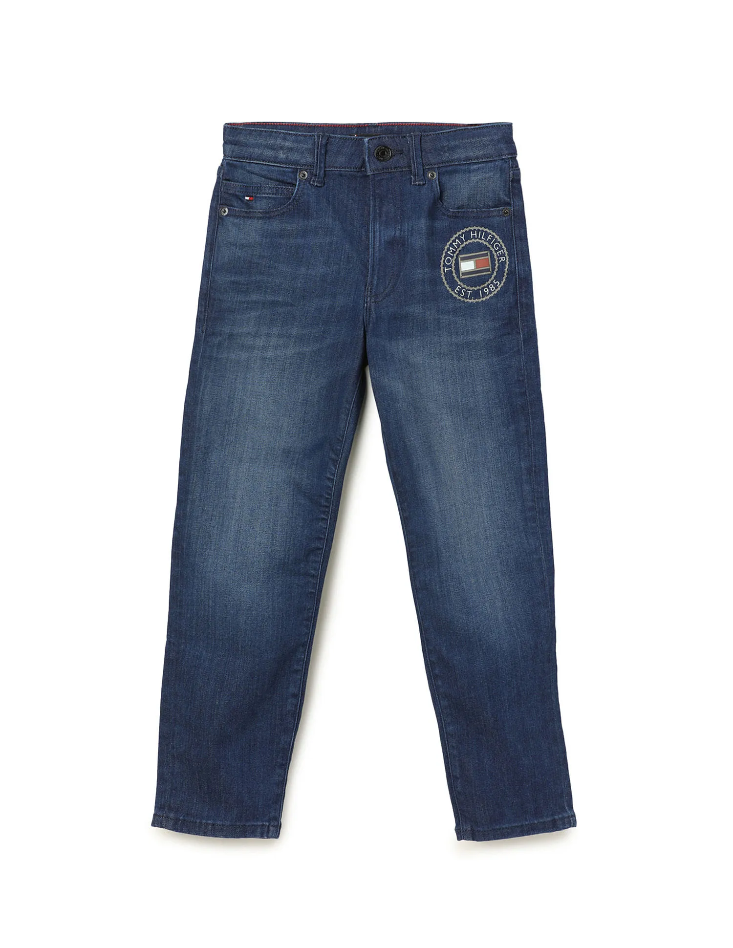 Tommy Hilfiger Kids Boys Modern Straight Mid Rise Jeans