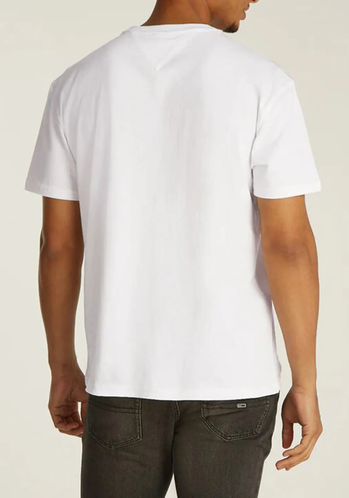 Tommy Jeans Linear Gold Logo T-Shirt, White