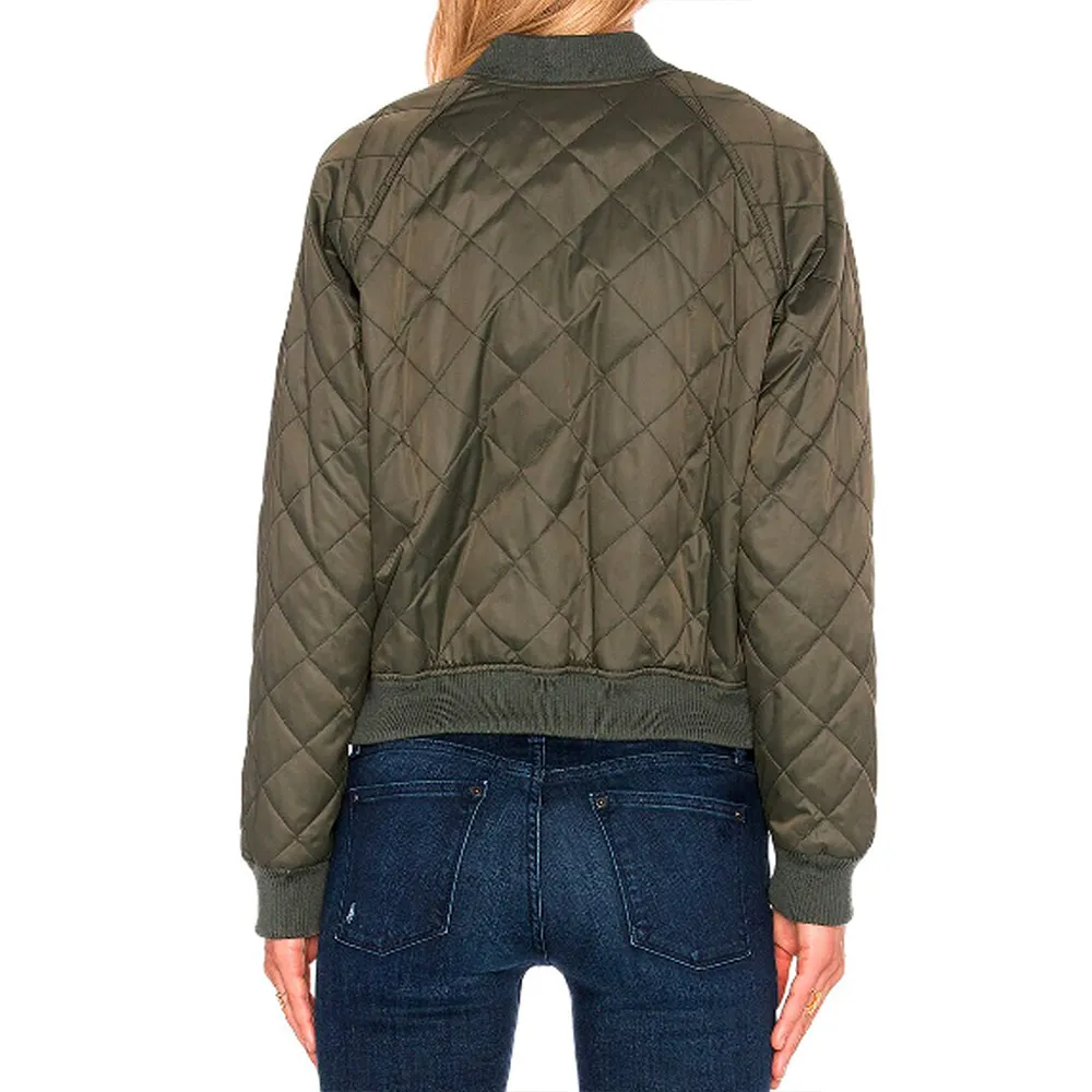 Tracy Spiridakos Chicago PD S08 Quilted Green Jacket