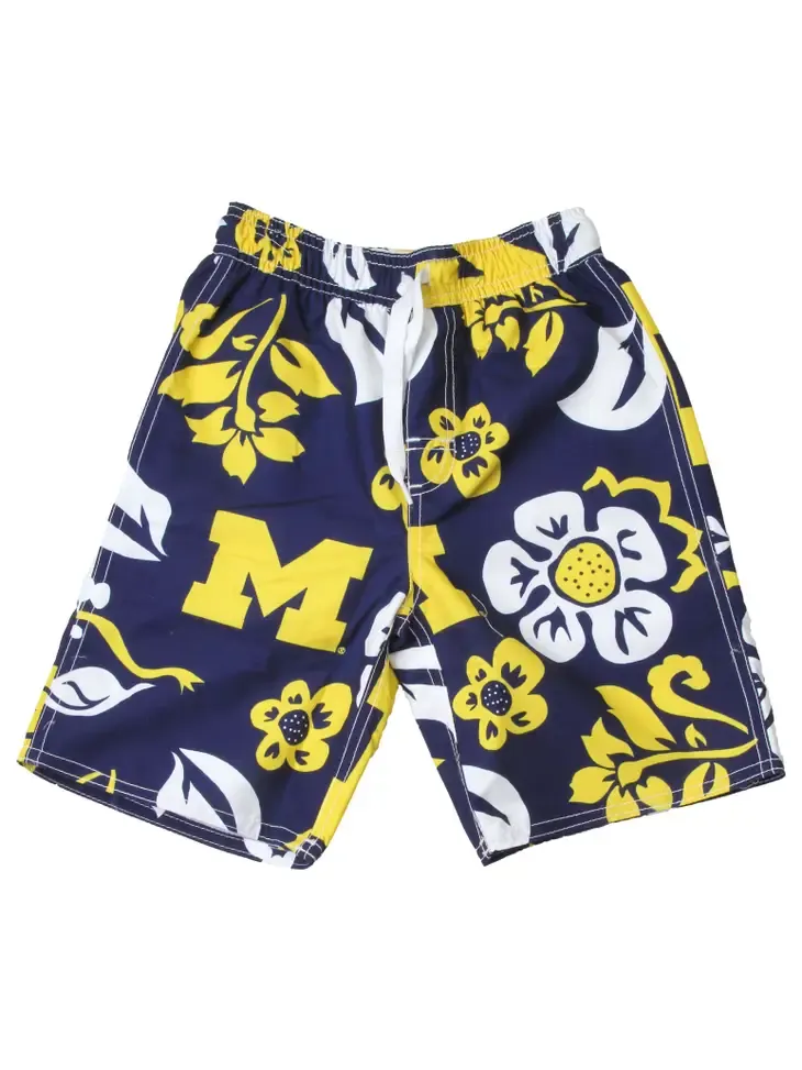 Univerity of Michigan Boys Swim Trunks