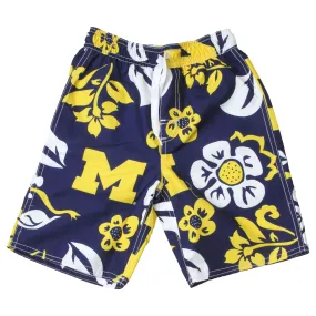 Univerity of Michigan Boys Swim Trunks