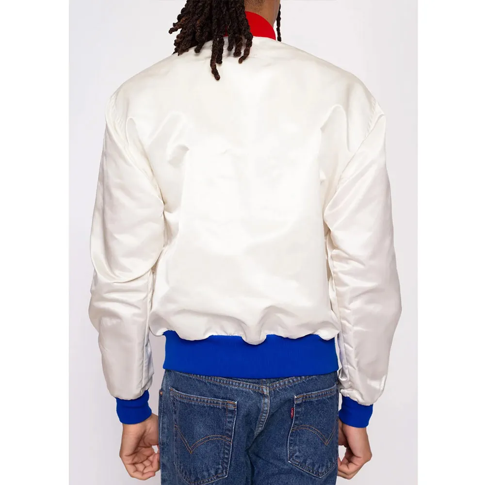 USA 80’s White Satin Jacket