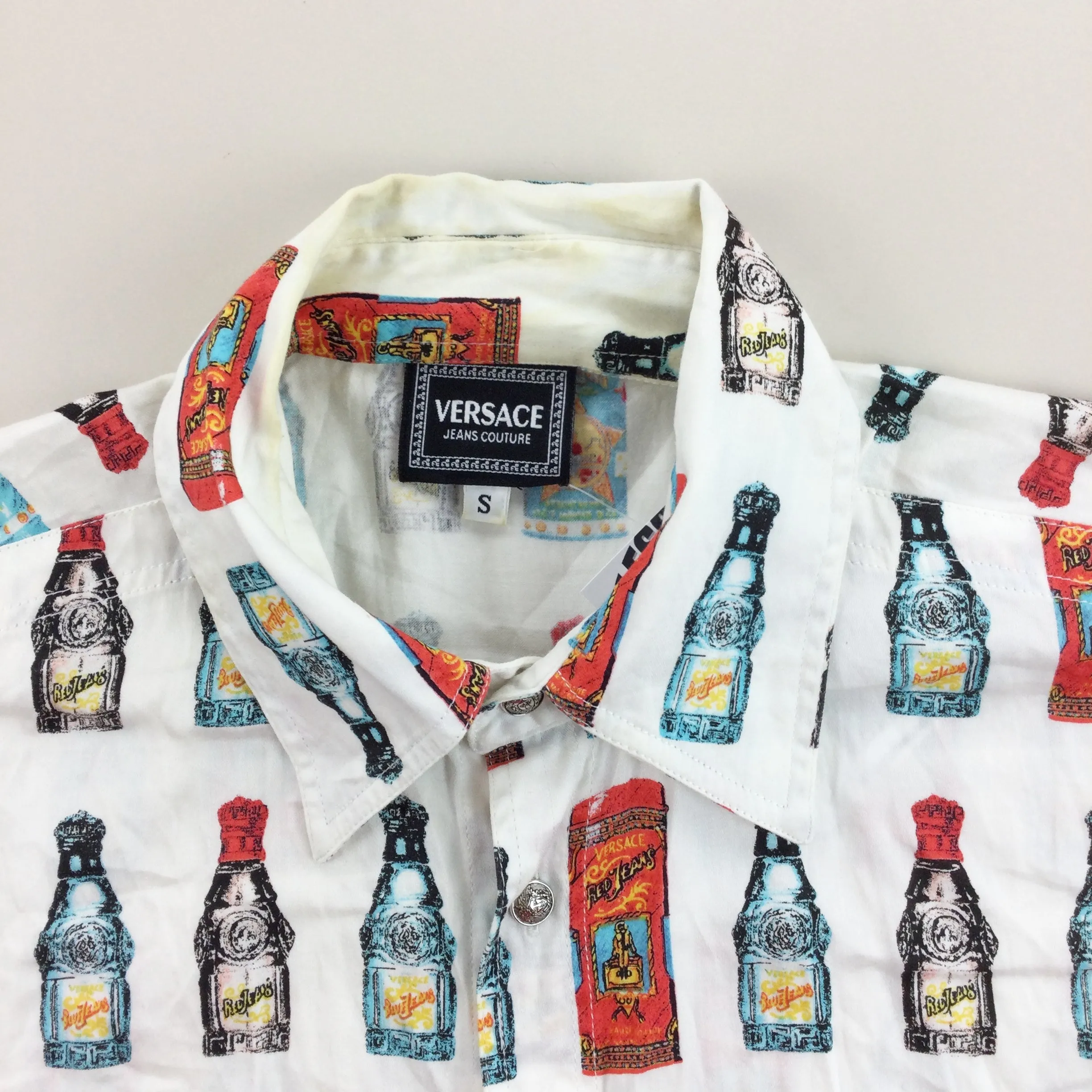 Versace Jeans Couture 90s Parfum Bottle Shirt - Small