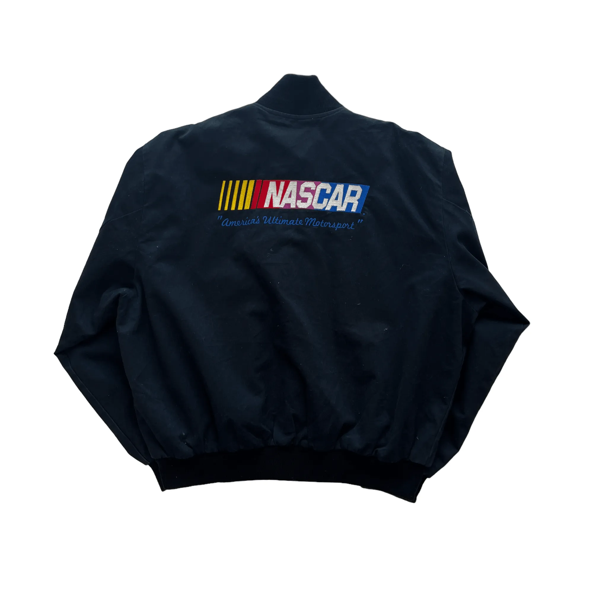 Vintage Black NASCAR Racing Jacket - Large