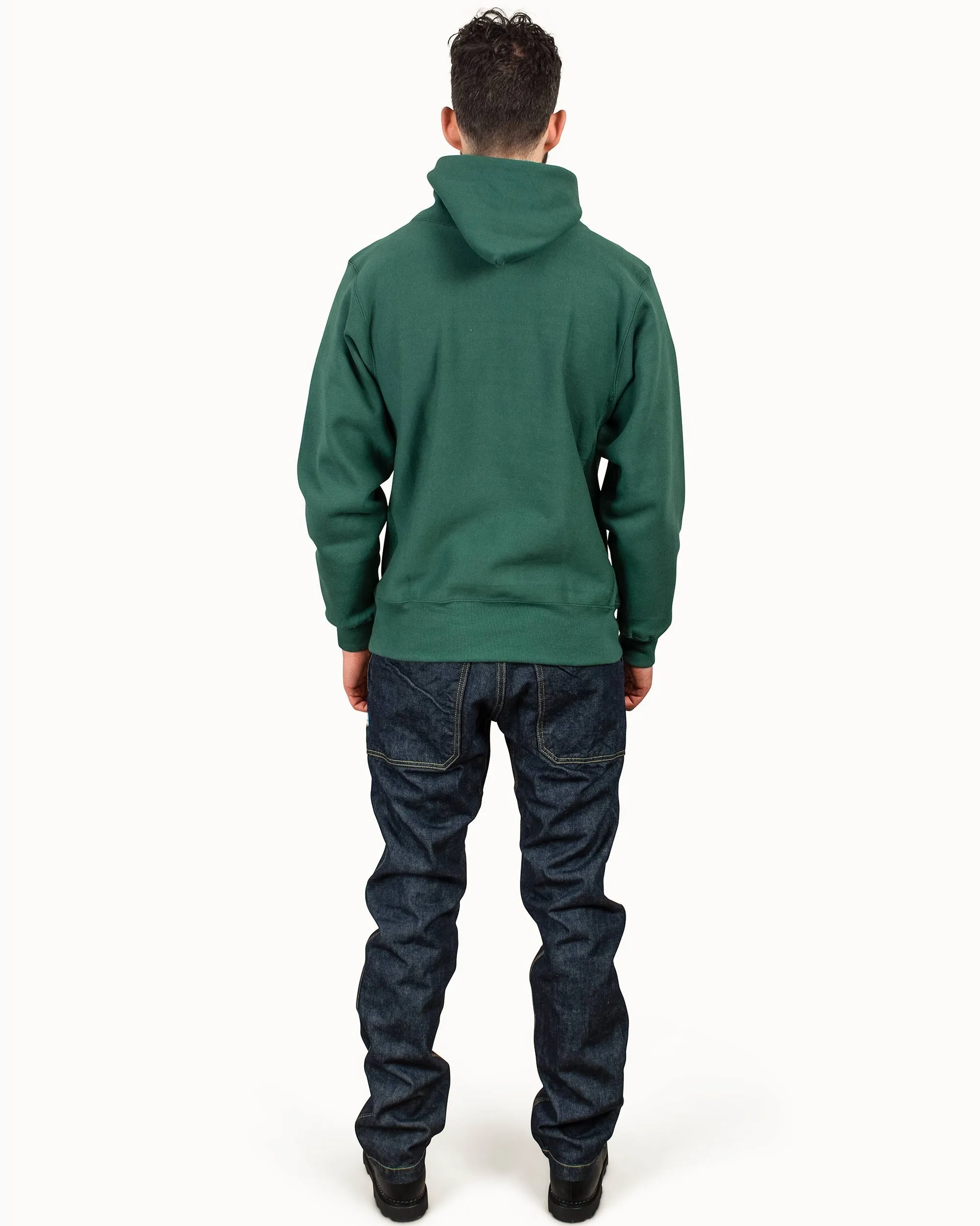 Warehouse Lot. 484 Reverse Weave Hoodie Green