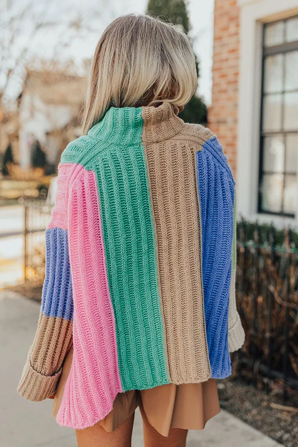 Whistling Woods Colorblock Knit Sweater