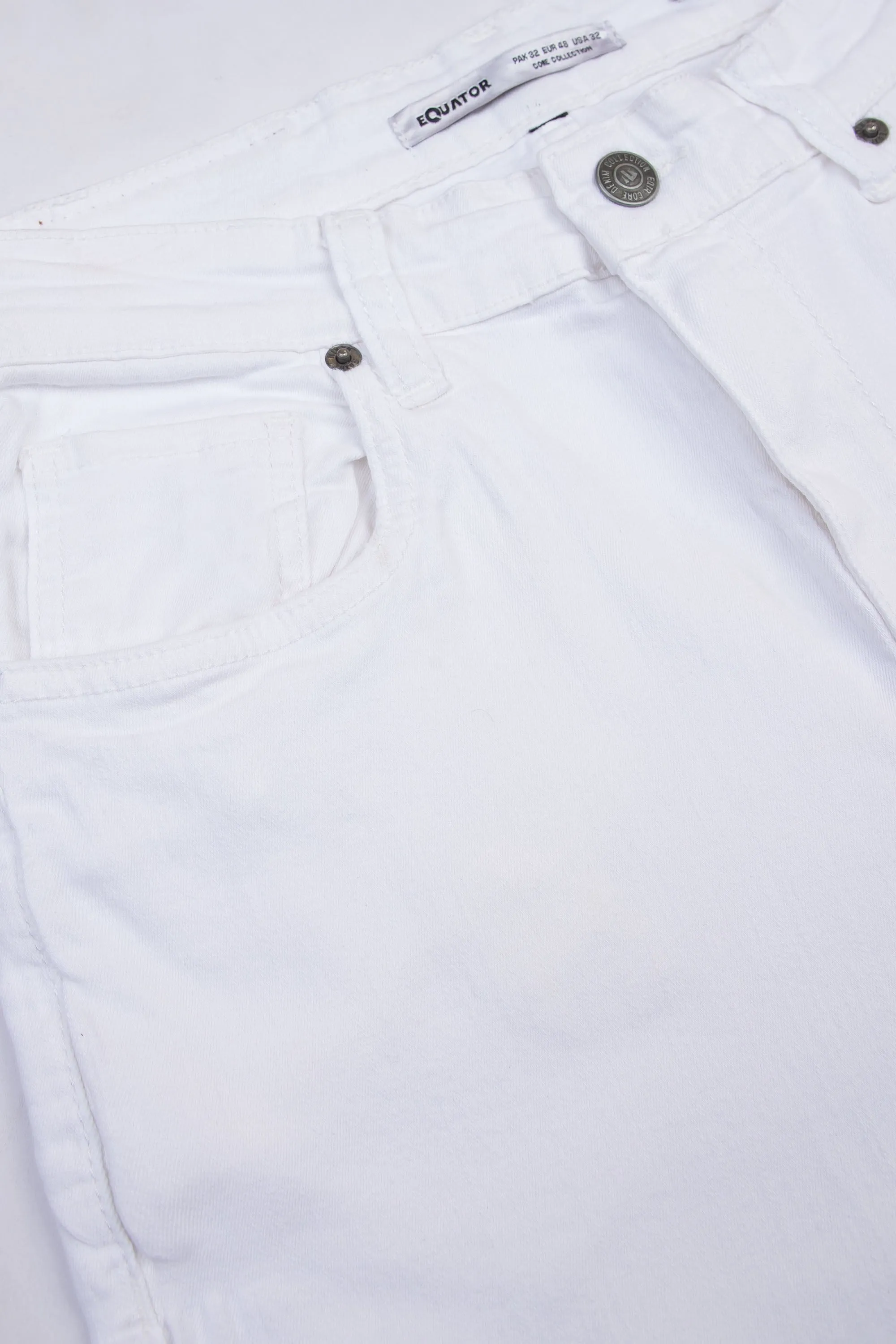 White Slim Fit Jeans