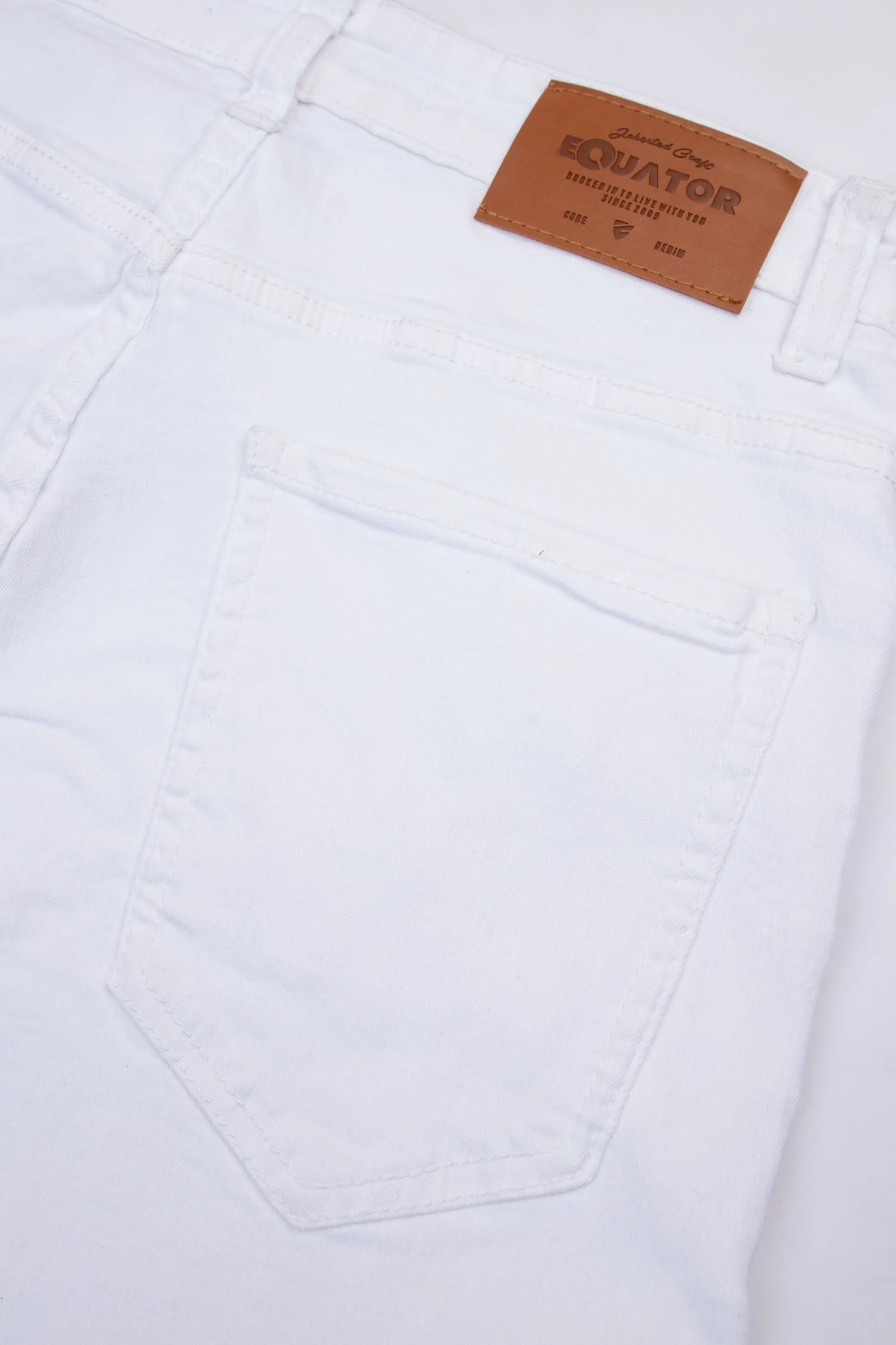 White Slim Fit Jeans