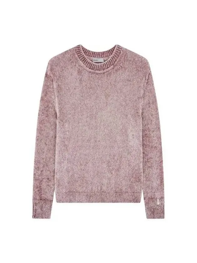 Women s Soft Chenille Crew Neck Knit Indian Pink 270406