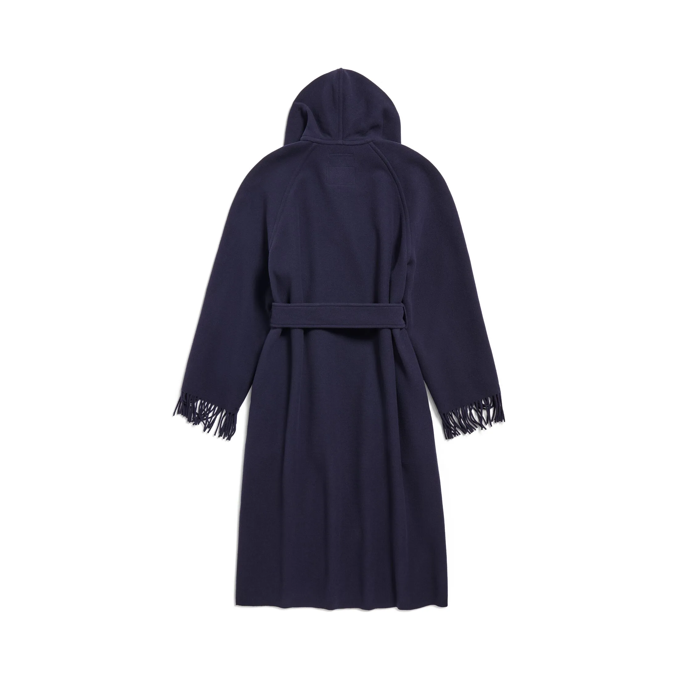 WOMEN’S FRINGE COAT IN DARK BLUE