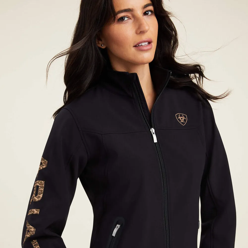 Women's New Team Softshell Jacket - Black/Leopard - 10041278