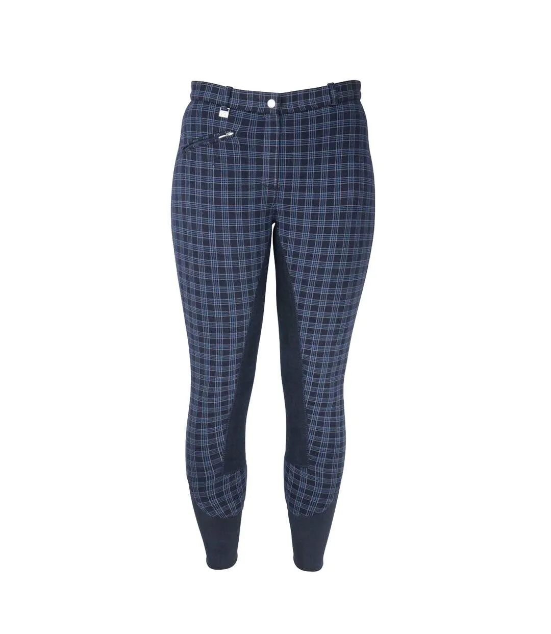 Womens/ladies harby breeches navy check HyPERFORMANCE