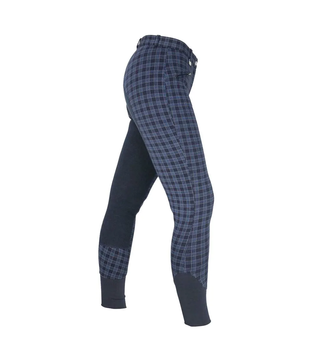 Womens/ladies harby breeches navy check HyPERFORMANCE