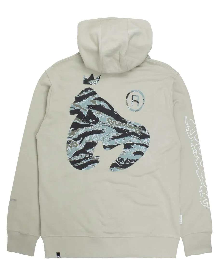 Woodland Camo Fill Hood Grey