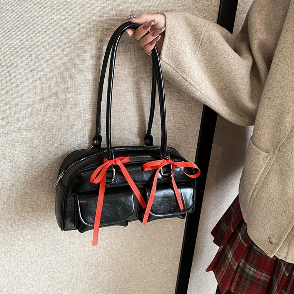 Y2K Shoulder Bag With Bows