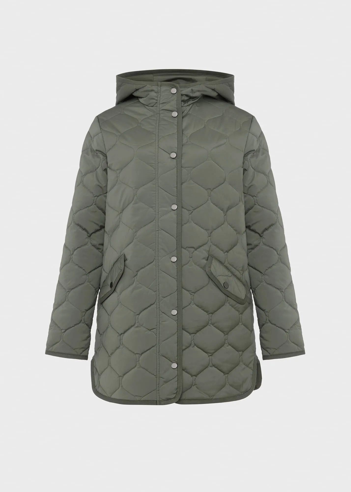 Yasmina Quilted Coat With Hood 