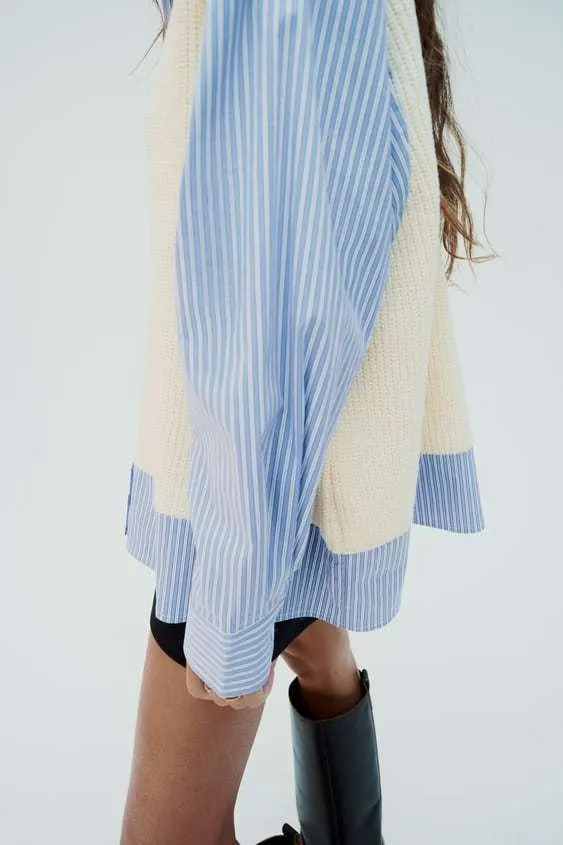 ZARA  |DRAPED KNIT SKIRT